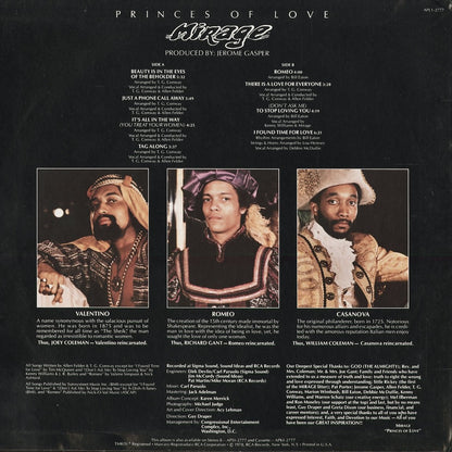 Mirage - Princes Of Love (APL1-2777) 1978 US RCA｜中古LP