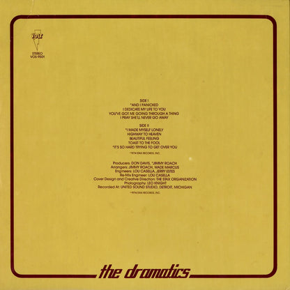 Ron Banks And The Dramatics - Dramatically Yours (VOS-9501) 1973 US Volt｜中古LP