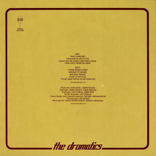 Ron Banks And The Dramatics - Dramatically Yours (VOS-9501) 1973 US Volt｜中古LP