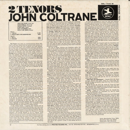 John Coltrane, Hank Mobley / ジョン・コルトレーン, ハンク・モブレイ / Two Tenors (SMJ-7545M)