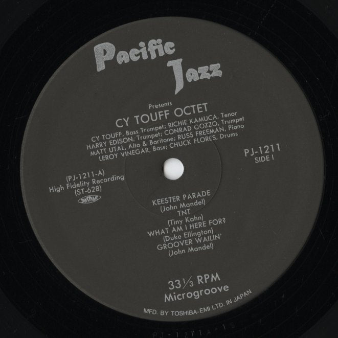 Cy Touff / His Octet & Quintet (PJ-1211) LP 1991 JPN Pacific Jazz｜中古LP