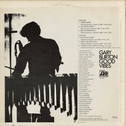 Gary Burton - Good Vibes (SD1560) 1970's US Atlantic｜中古LP