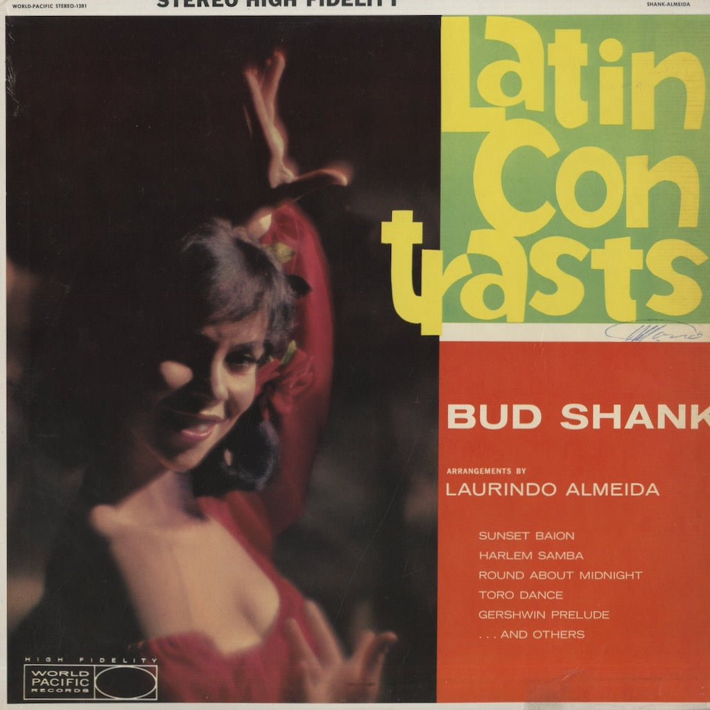 Bud Shank - Latin Contrasts (1281) LP 1959 US World Pacific｜中古LP
