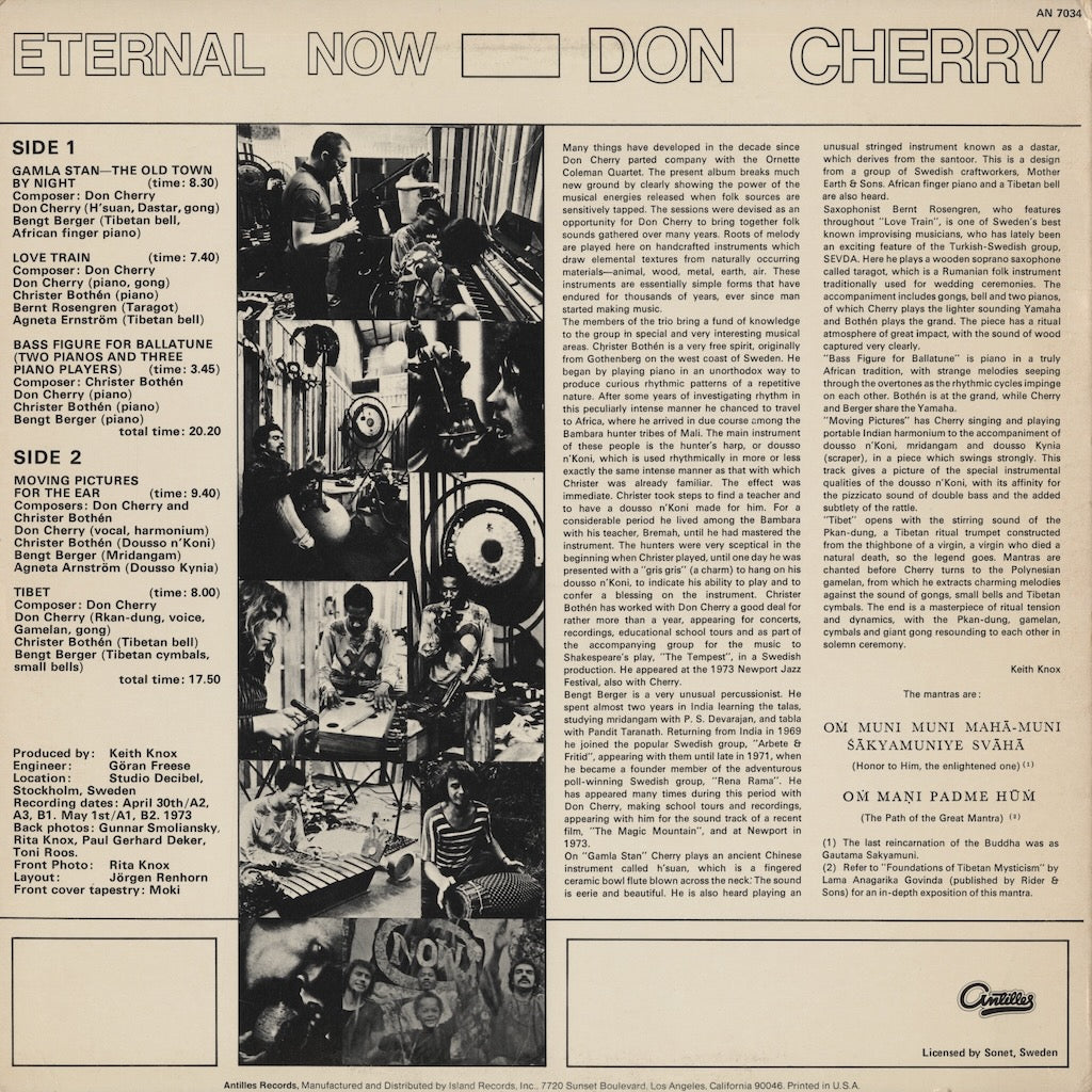 Don Cherry – Eternal Now (AN 7034) LP 1976 US Antilles | 中古LP