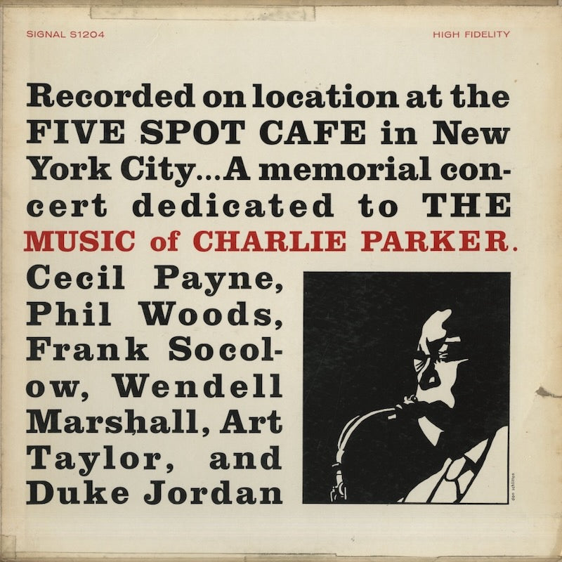 Cecil Payne, Phil Woods, Frank Socolow, Wendell Marshall, Art Taylor, Duke Jordan / A Night At The Five Spot (S 1204)