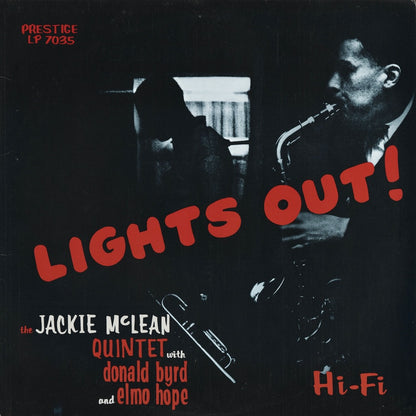 Jackie McLean Lights Out OJC-426 LP 1990 USA Prestige Original Jazz Classics