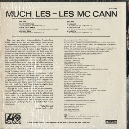 Les McCann - Much Les (SD 1516) 1969 US Atlantic｜中古LP
