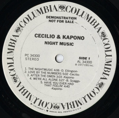 Cecilio & Kapono - Night Music (PC 34300) 1977 US Columbia｜中古LP