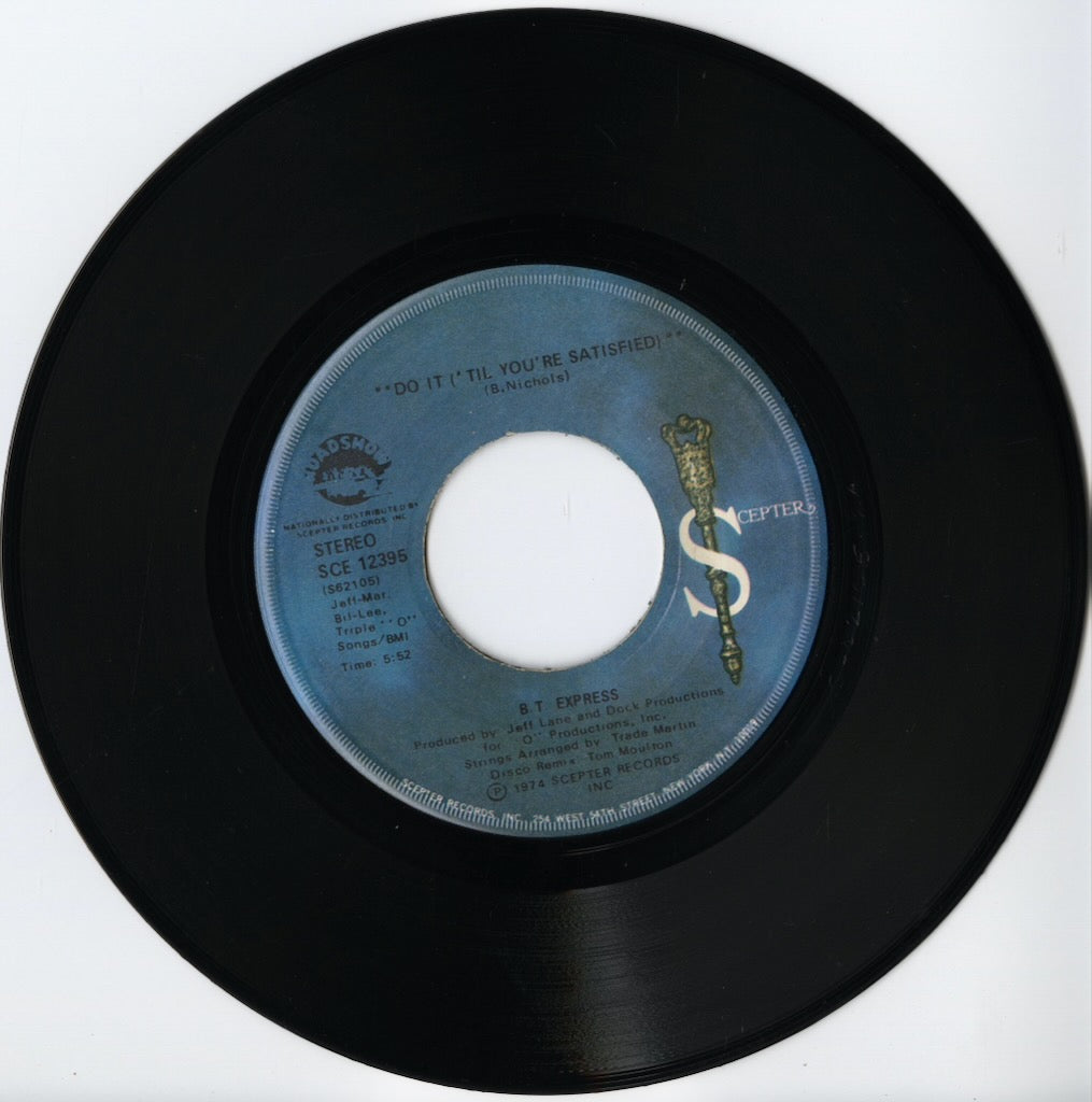 B.T. Express / B.T. エクスプレス / Do It ('Til You're Satisfied) -7 (SCE12395)