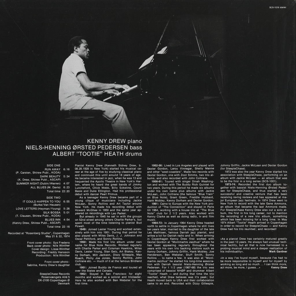 Kenny Drew - Dark Beauty (SCS-1016) 1974 JPN SteepleChase｜中古LP