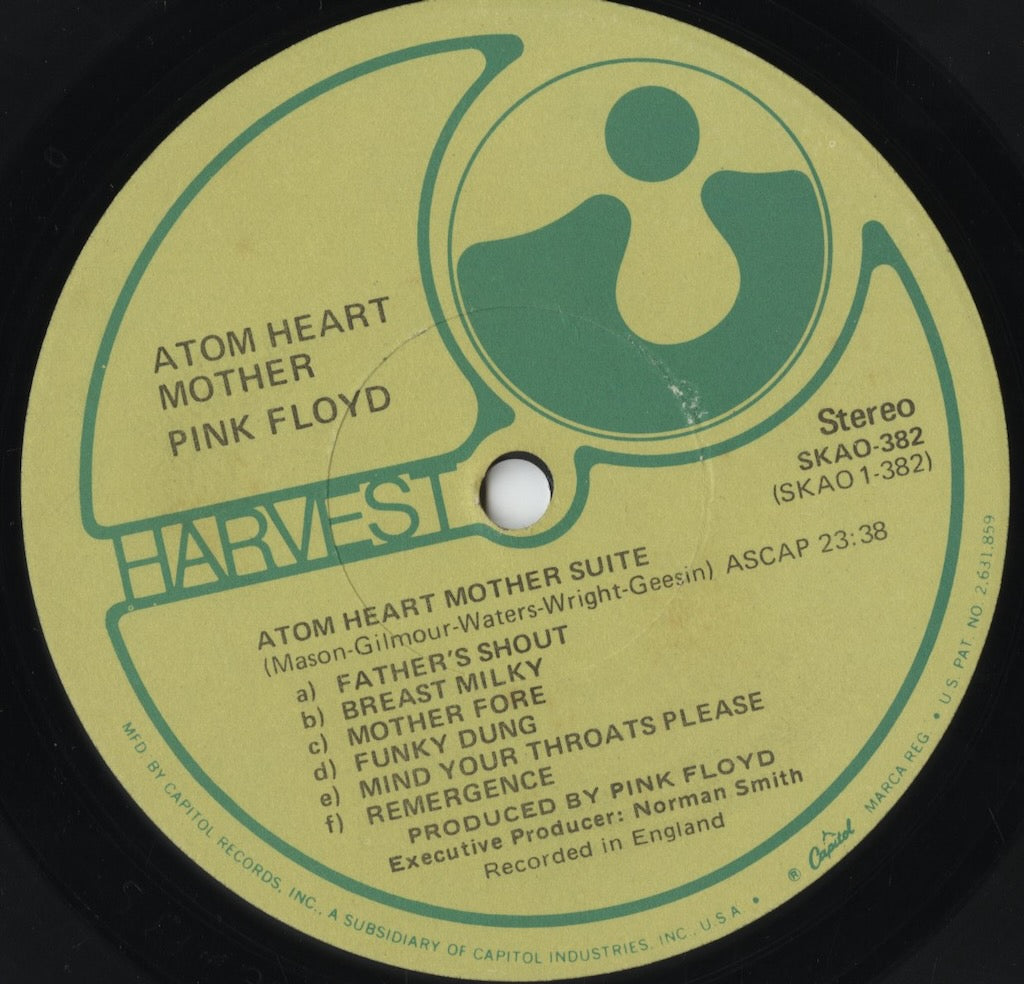 Pink Floyd - Atom Heart Mother (SKAO-382) LP 1970 US Harvest｜中古LP