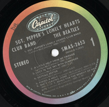 The Beatles - Sgt. Pepper's Lonely Hearts Club Band (SMAS-2653) LP 1967 US Capitol｜中古LP