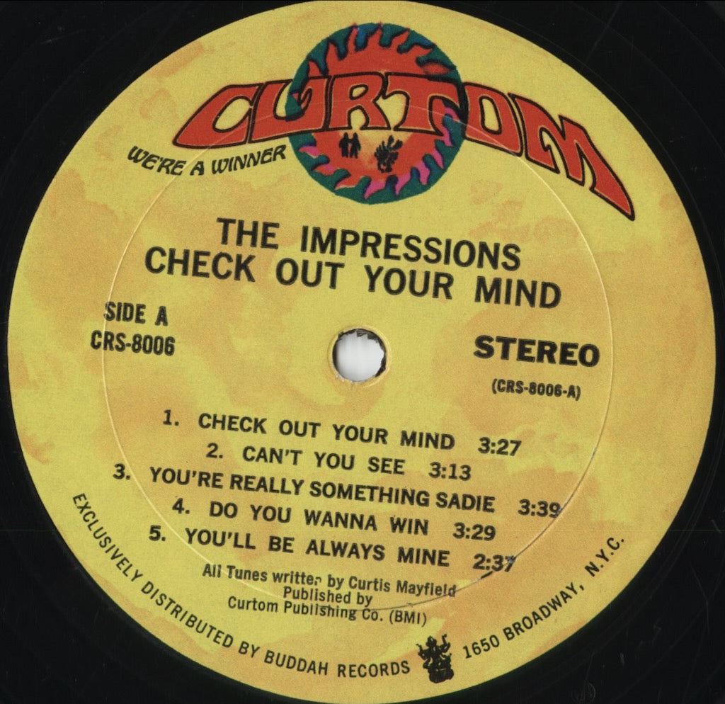 The Impressions - Check Out Your Mind! (CRS 8006) 1970 US Curtom｜中古LP