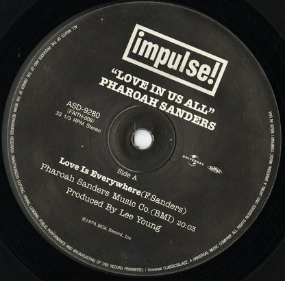 Pharoah Sanders / ファラオ・サンダース / Love In Us All (ASD-9280) 2005 JPN Reissue