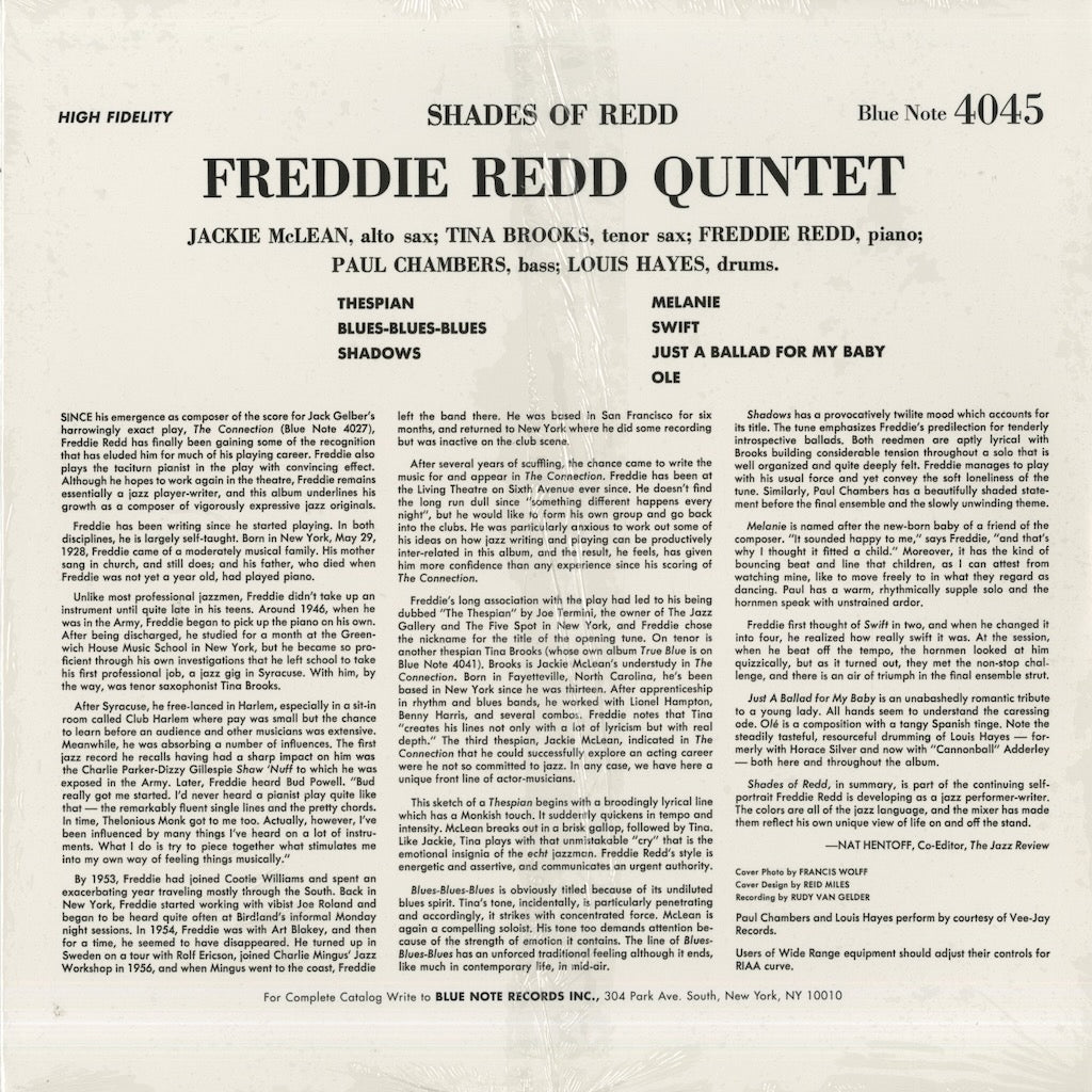 Freddie Redd / フレディ・レッド / Shades Of Redd