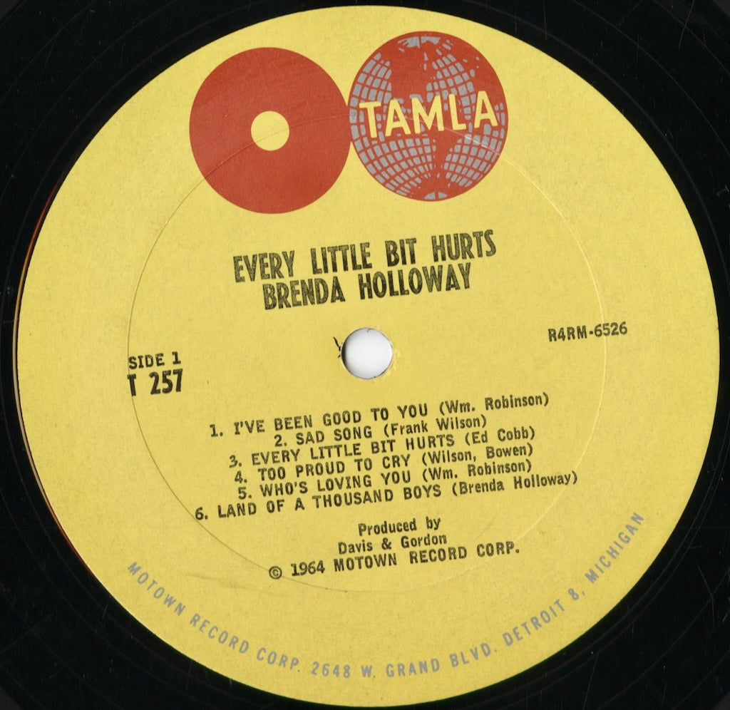 Brenda Holloway - Every Little Bit Hurts (T-257) 1964 US Tamla｜中古LP