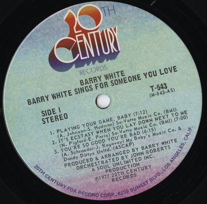 Barry White / バリー・ホワイト / Sings For Someone You Love (T-543)