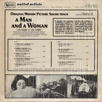 A Man And Woman -OST / 男と女　サウンドトラック / Music: Francis Lai (UAS5147)