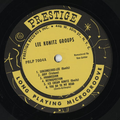 Lee Konitz With Tristano, Marsh and Bauer / Subconscious-Lee (LP 7004) LP US Prestige｜中古LP