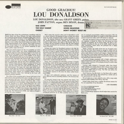 Lou Donaldson / ルー・ドナルドソン / Good Gracious! (BST-84125)