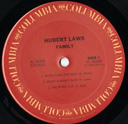 Hubert Laws - Family (JC36396) 1980 US Columbia｜中古LP