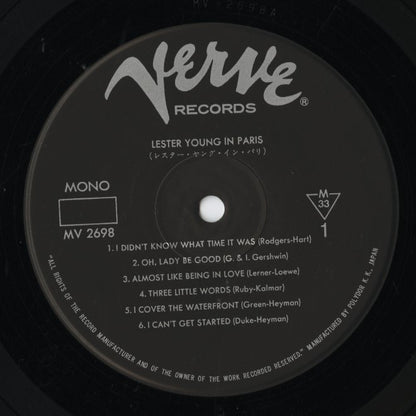 Lester Young – Lester Young In Paris (MV 2698) LP 1959/1980 JPN Verve｜中古LP