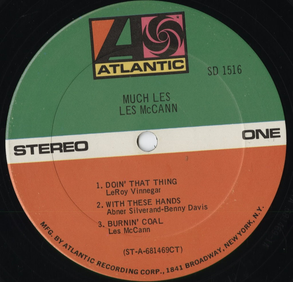 Les McCann - Much Les (SD 1516) 1969 US Atlantic｜中古LP
