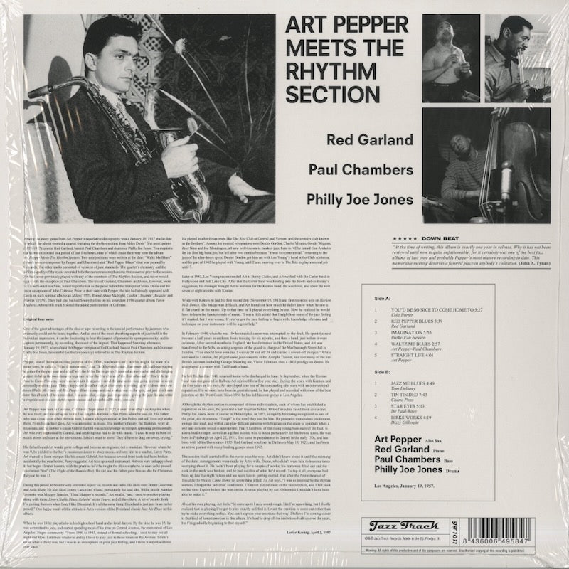 Art Pepper / アート・ペッパー / Meets The Rhythm Section (JT1011)