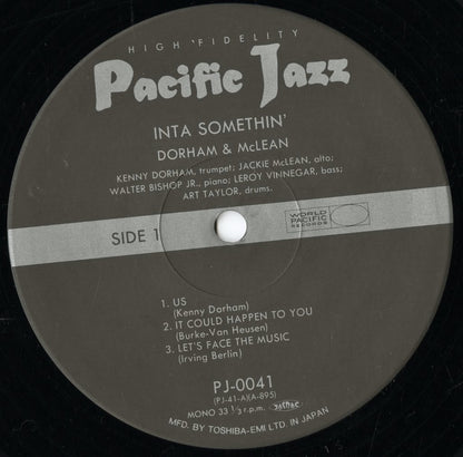 Kenny Dorham, Jackie McLean - Inta Somethin' (PJ-0041) 1992 JPN Pacific Jazz｜中古LP
