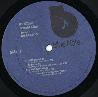 Lee Morgan - Memorial Album (BN-LA224-G) LP 1974 US Blue Note｜中古LP