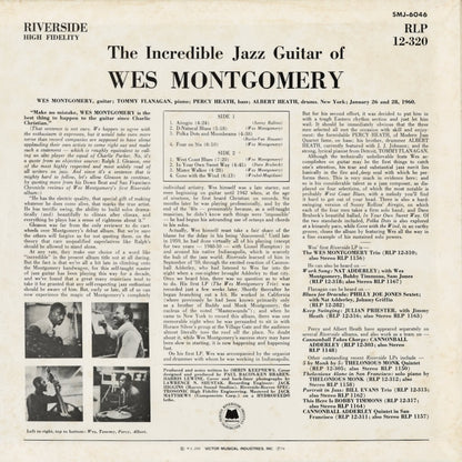Wes Montgomery - The Incredible Jazz Guitar Of Wes Montgomery (SMJ-6046) 1974 JPN Milestone - Victor｜中古LP