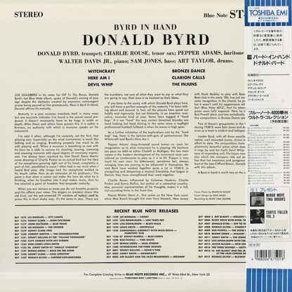 Donald Byrd / ドナルド・バード / Byrd In Hand (BN 4019)