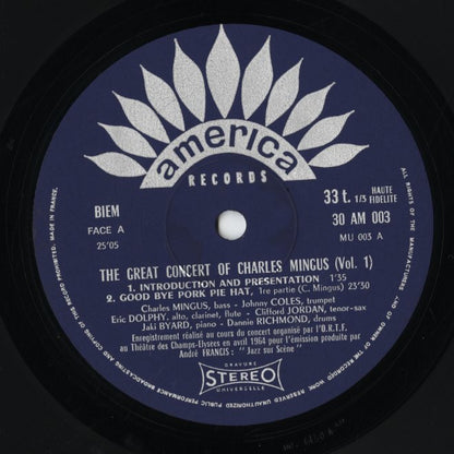 Charles Mingus / The Great Concert Of Charles Mingus -3LP (30 AM 003-004-005) LP 1970 FRA America Records｜中古LP