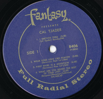 Cal Tjader - Tjader (8406) LP 1971 US Fantasy｜中古LP
