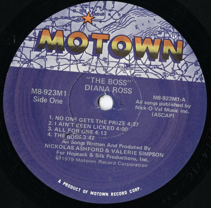 Diana Ross / ダイアナ・ロス / The Boss (M8 923M1)