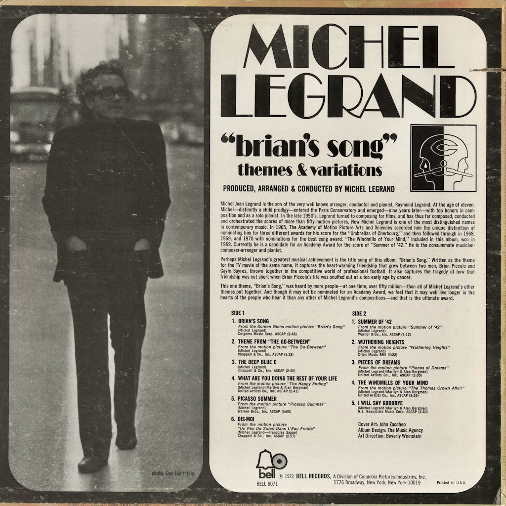 Michel Legrand / ミシェル・ルグラン / Brian’s Song (Bell 6071)