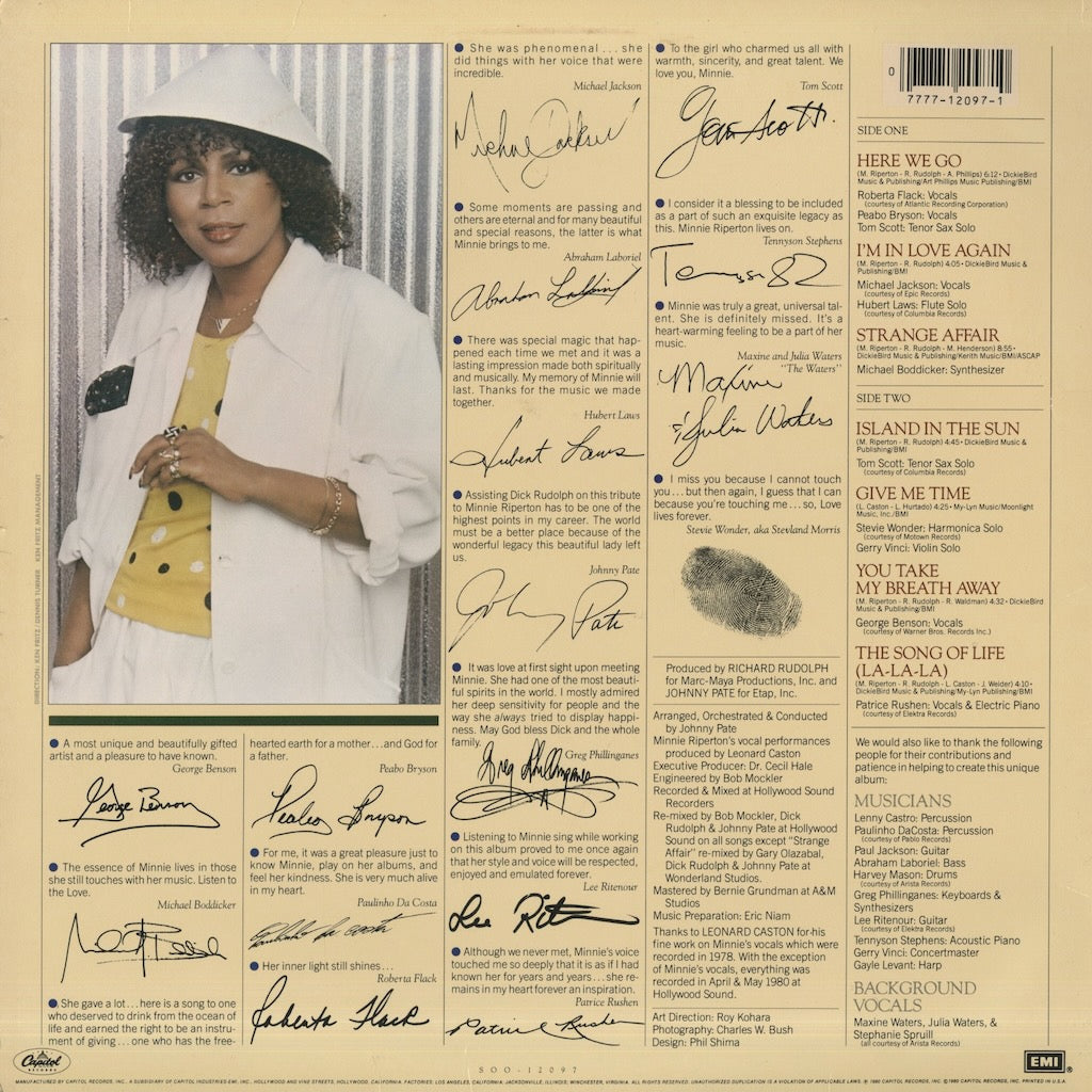 Minnie Riperton / ミニー・リパートン / Love Lives Forever (SOO-12097)