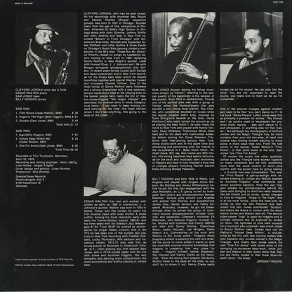 Clifford Jordan And The Magic Triangle / クリフォード・ジョーダン / Firm Roots (SCS-1033)