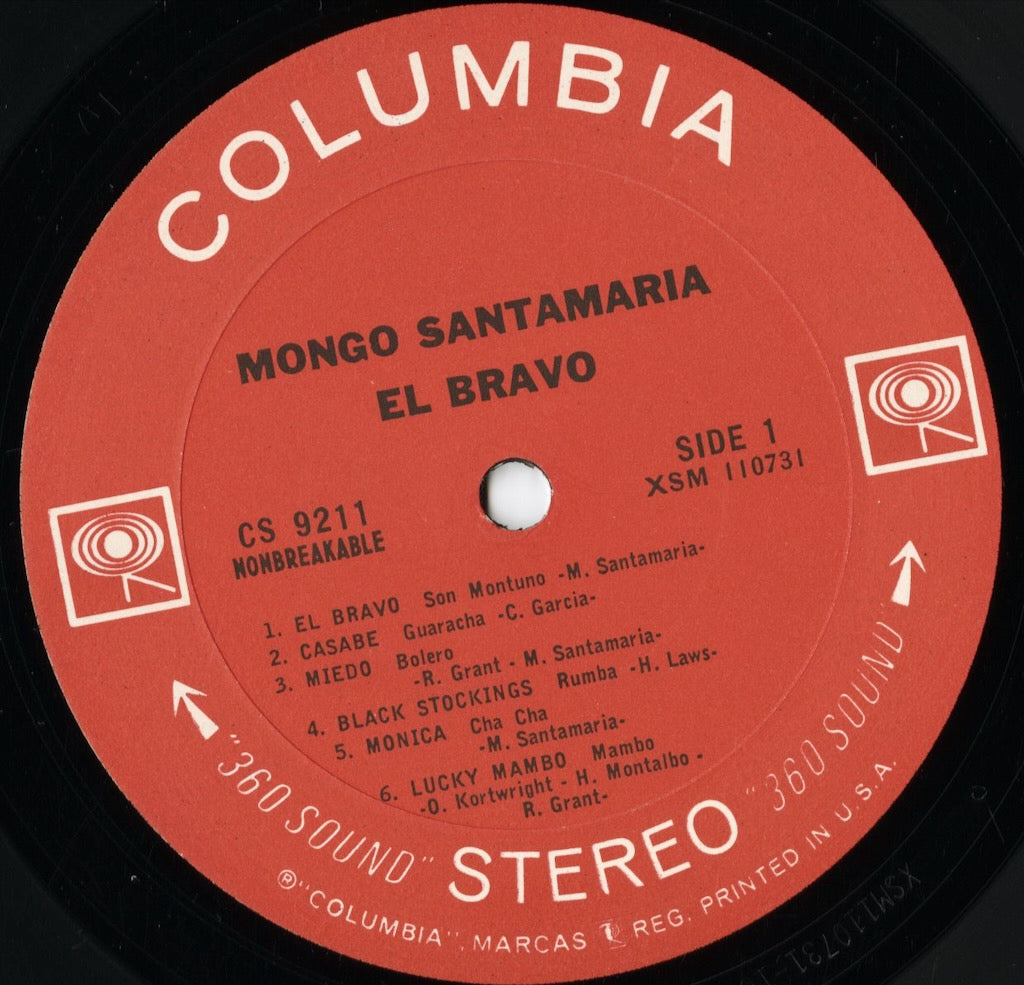Mongo Santamaria – El Bravo! (CS 9211) LP 1965 US Columbia｜中古LP