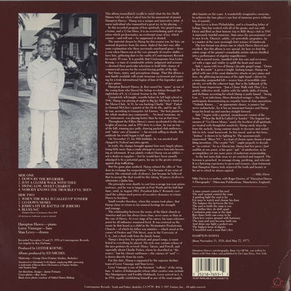 Hampton Hawes - The Sermon (C-7653) LP 1987 US Contemporary｜中古LP