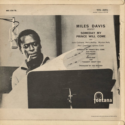 Miles Davis / マイルス・デイヴィス / Someday My Prince Will Come (TFL 5172) UK Orig
