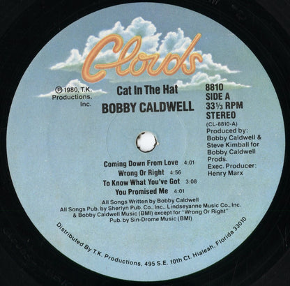Bobby Caldwell - Cat In The Hat (8810) 1980 US Clouds｜中古LP