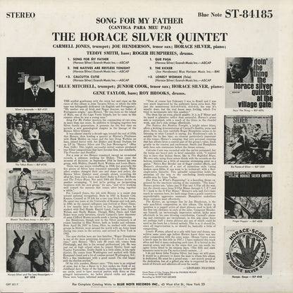 Horace Silver / ホレス・シルヴァー / Song For My Father (GXF-3017)