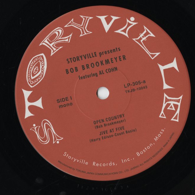 Bob Brookmeyer - Storyville Presents Bob Brookmeyer Featuring Al Cohn -10 (TKJB-10043) 2000 JPN Storyville｜中古 10inch