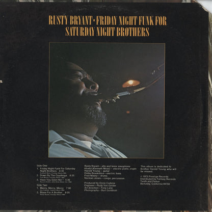 Rusty Bryant – Friday Night Funk For Saturday Night Brothers (PRST-10053) LP 1973 US Prestige | 中古LP