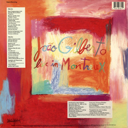 Joao Gilberto / ジョアン・ジルベルト / Live In Montreux (60760-1)