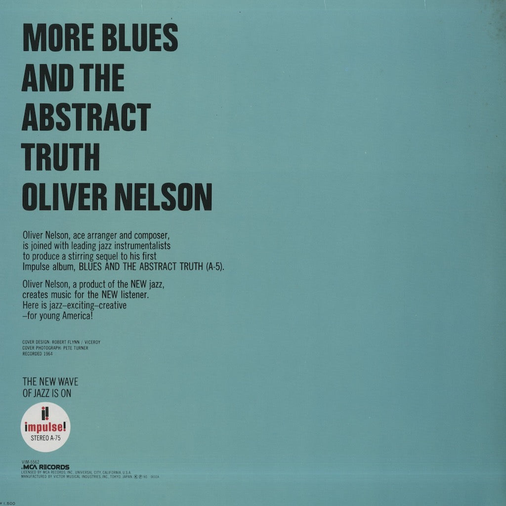 Oliver Nelson / オリヴァー・ネルソン / More Blues And The Abstract Truth (VIM5561)