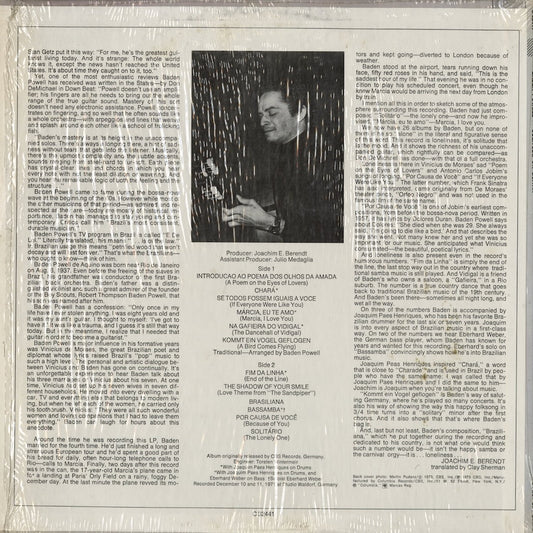 Baden Powell - Solitude On Guitar (C32441) 1973 US Columbia｜中古LP