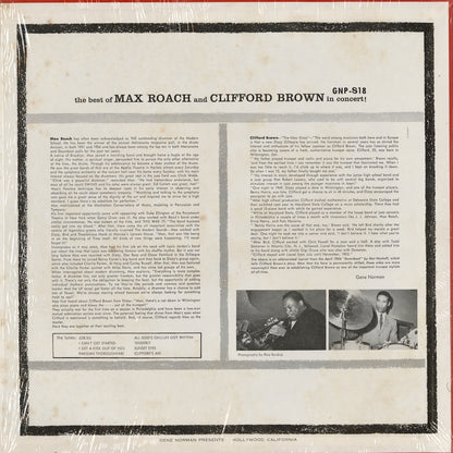 Max Roach And Clifford Brown - The Best Of Max Roach And Clifford Brown In Concert (GNP-18) LP 1973 US GNP｜中古LP