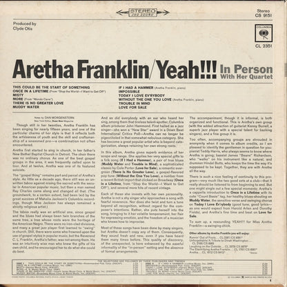 Aretha Franklin / アレサ・フランクリン / Yeah!!! (CS 9151)